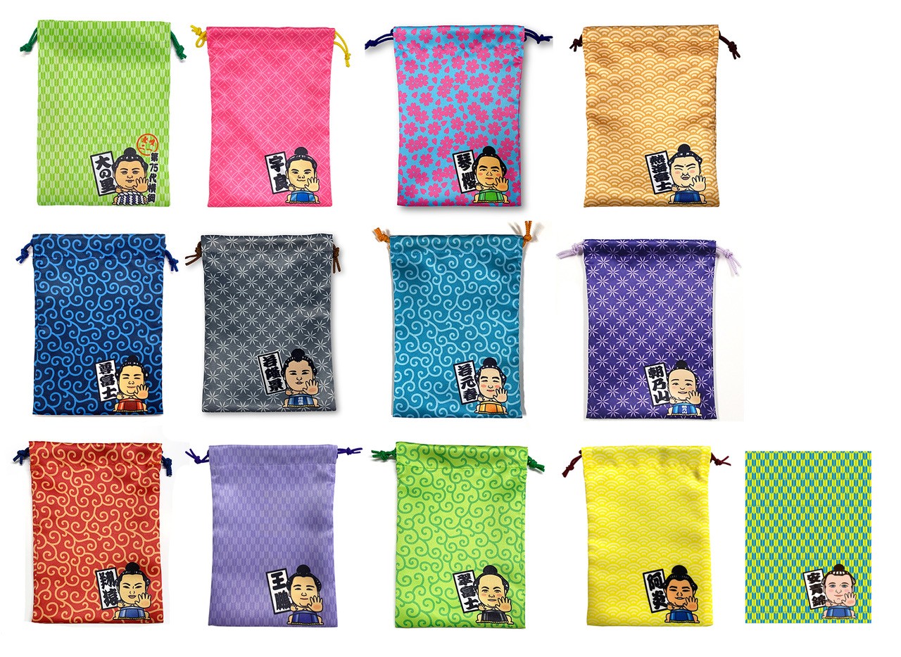 のぼりデザイン風巾着